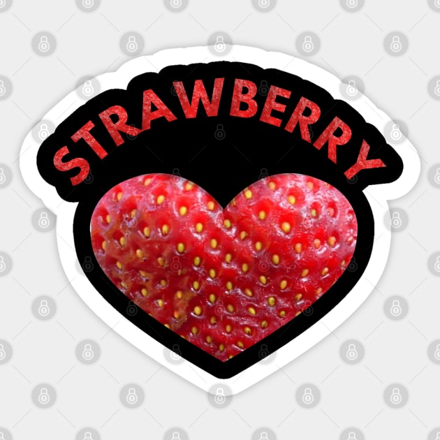 strawberry Sticker by FromBerlinGift